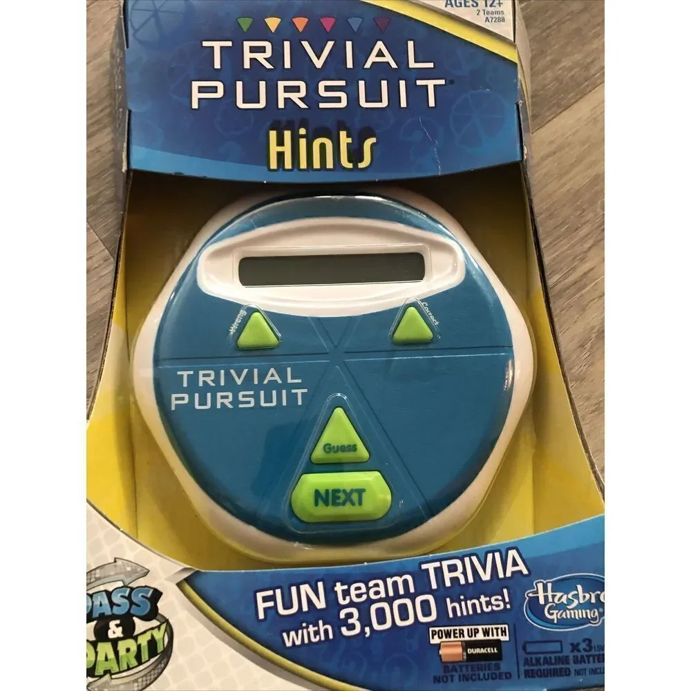 *Trivial Pursuit Hints Game Fun Team Trivia With 3000 Hints For Kids